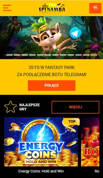 Spinamba Kasyno mobile app