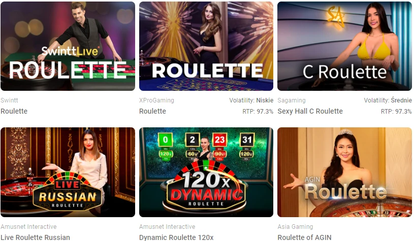 Live games on Magic 365 casino